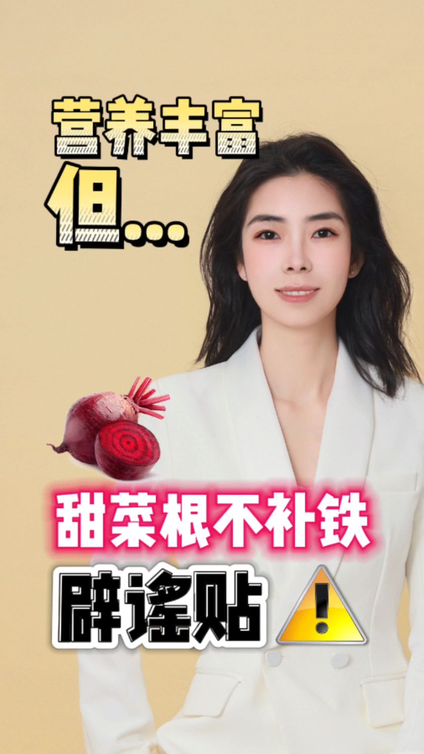 营养丰富但...甜菜根不补铁,辟谣帖!