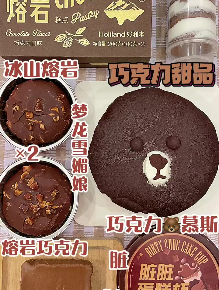 热量巧克力奶油甜品局～