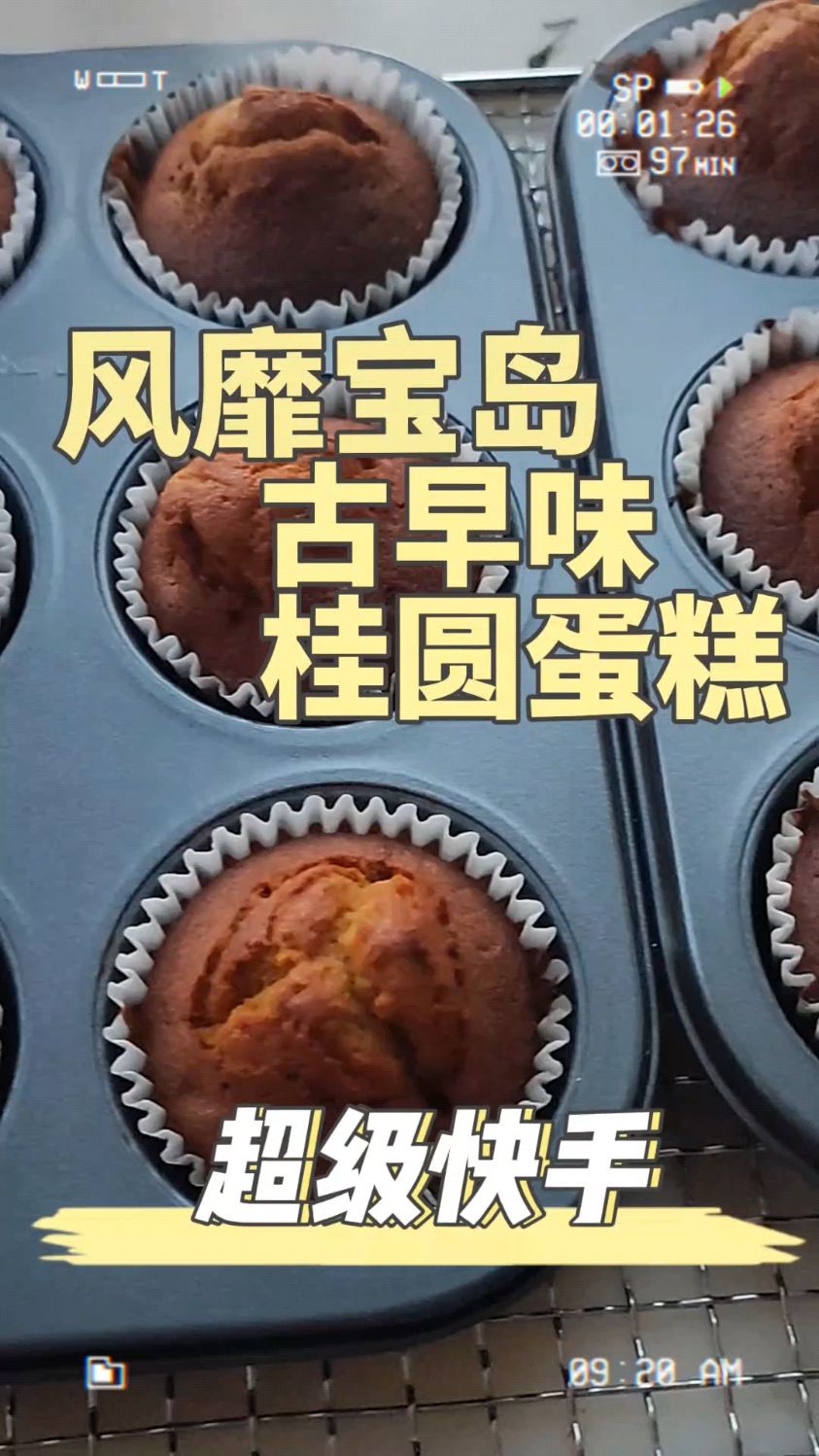 vlog | 古早味桂圆干杯子蛋糕～参考的台湾很有名的方子,不知道做的正宗与否。