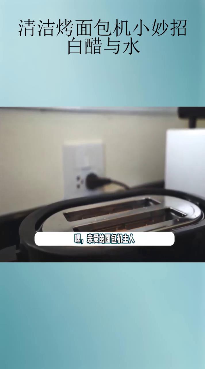 清洁烤面包机小妙招:白醋与水