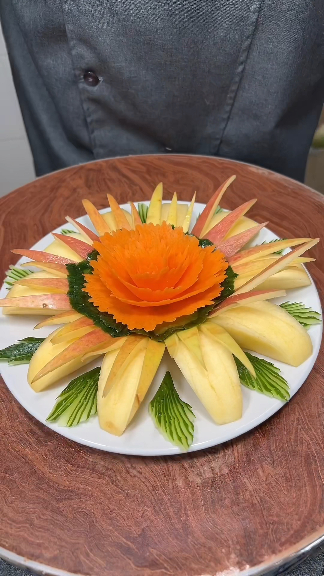 元宵节苹果创意摆盘