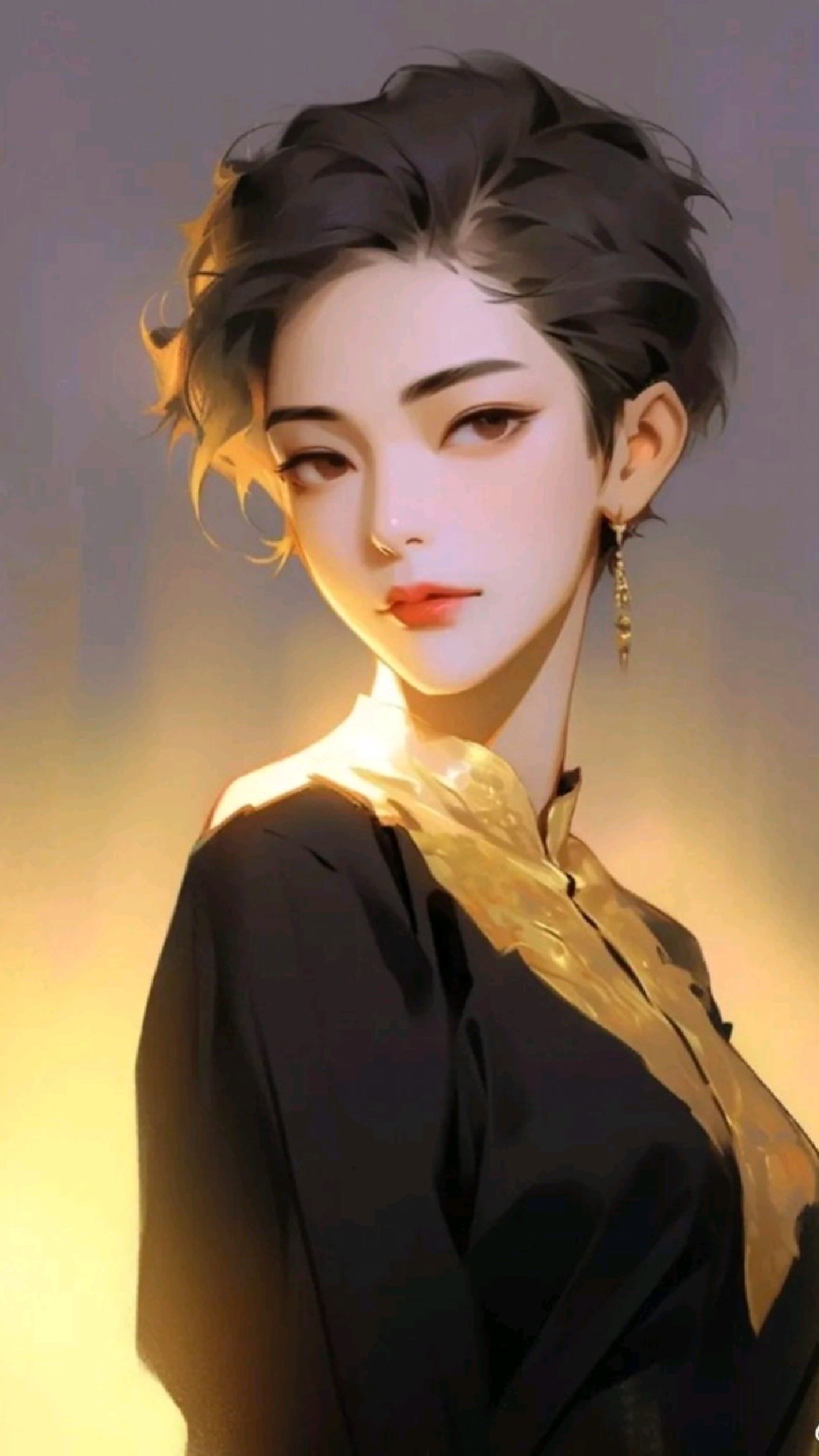 【动漫头像】优雅帅气短头发女生专属头像