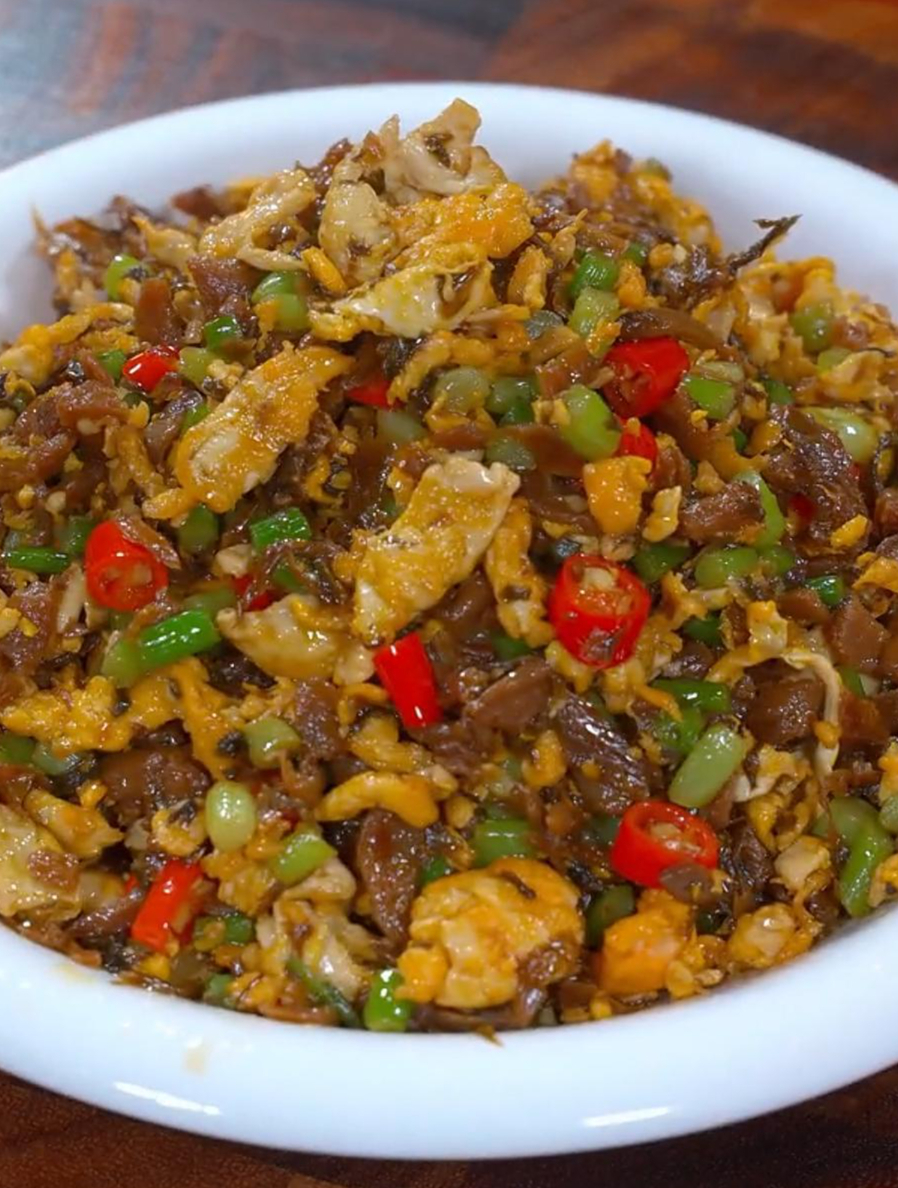 外婆菜炒鸡蛋,好吃又下饭