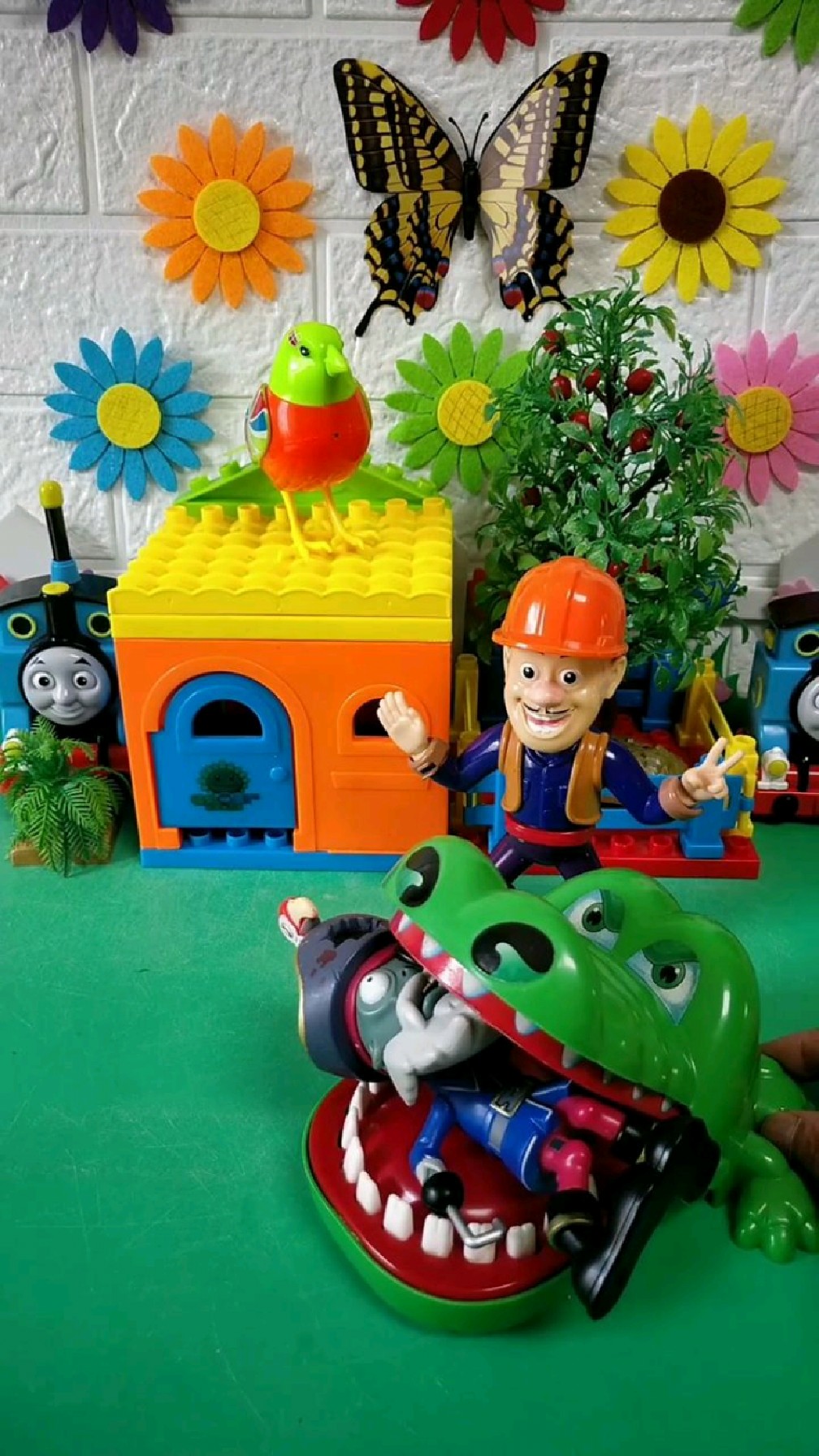 僵尸被大鳄鱼吃了