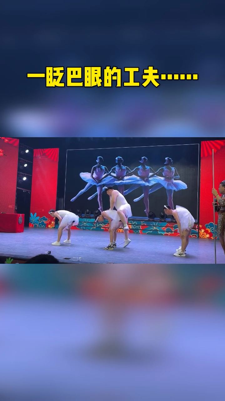 哈哈,四小天鹅又出新闹剧了!