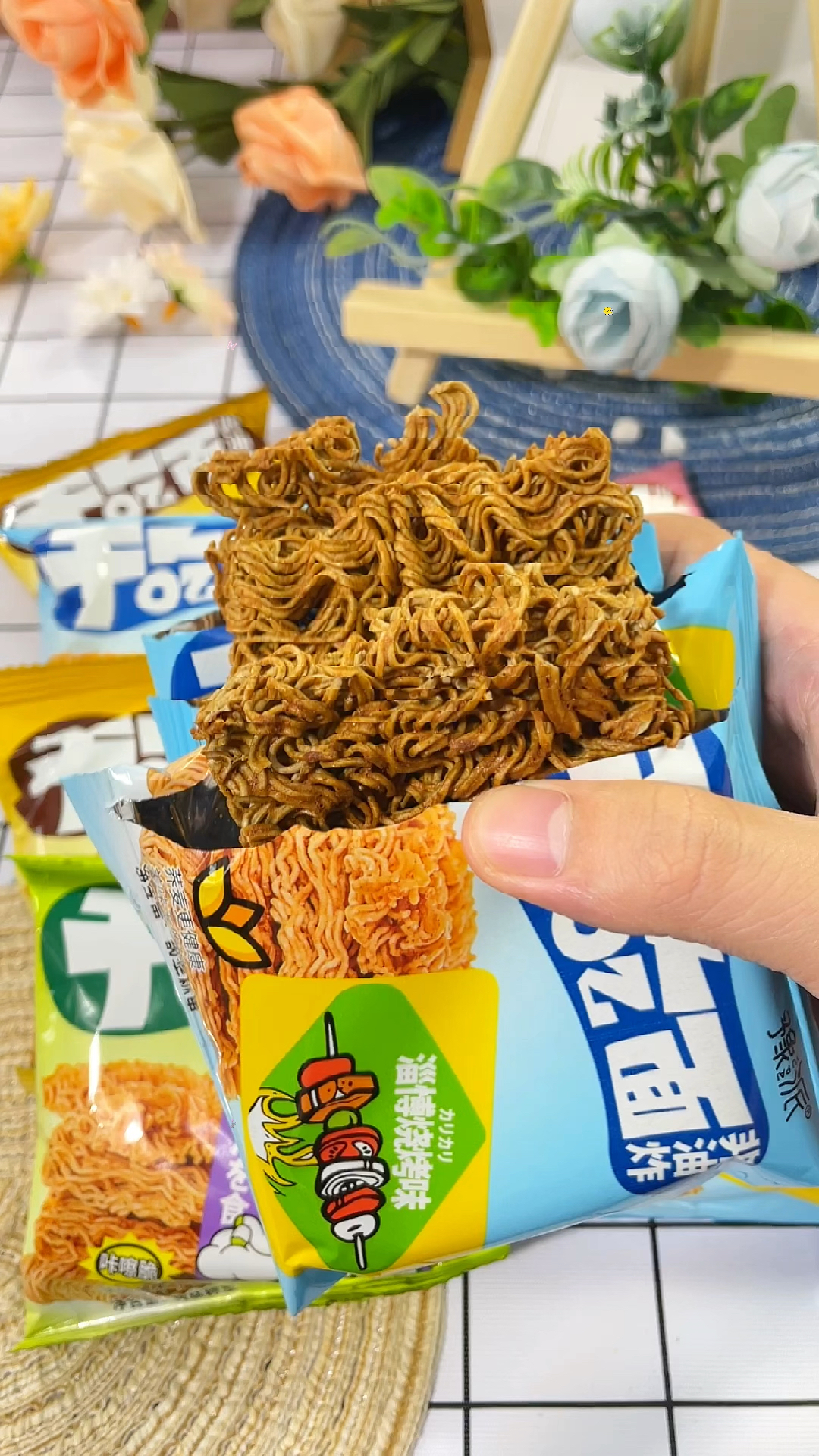 【 豫派】非油炸干吃面解馋休闲零食全麦魔芋干脆面0脂小零食0脂肪