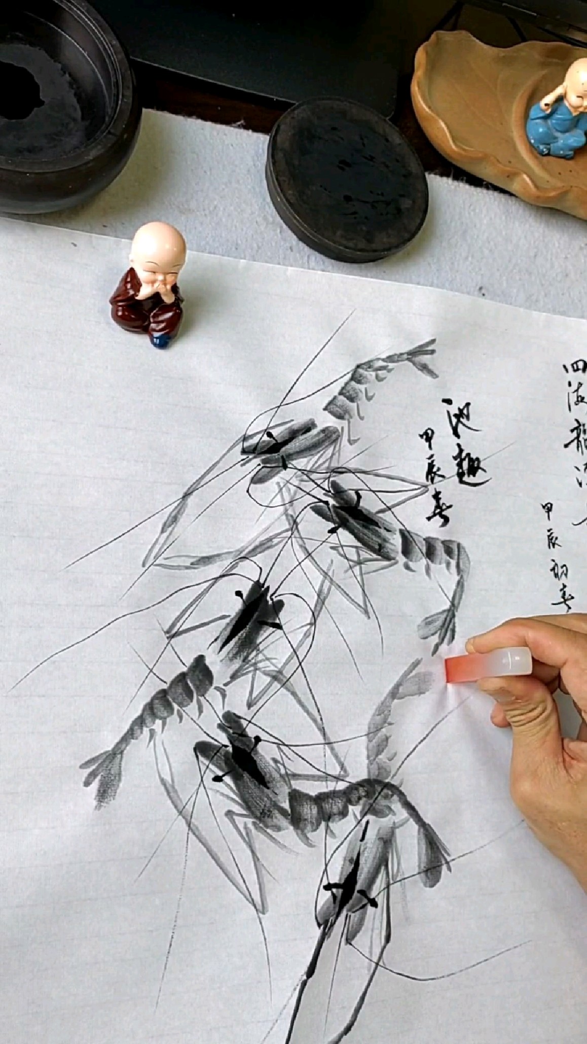 写意虾的画法《四七一》