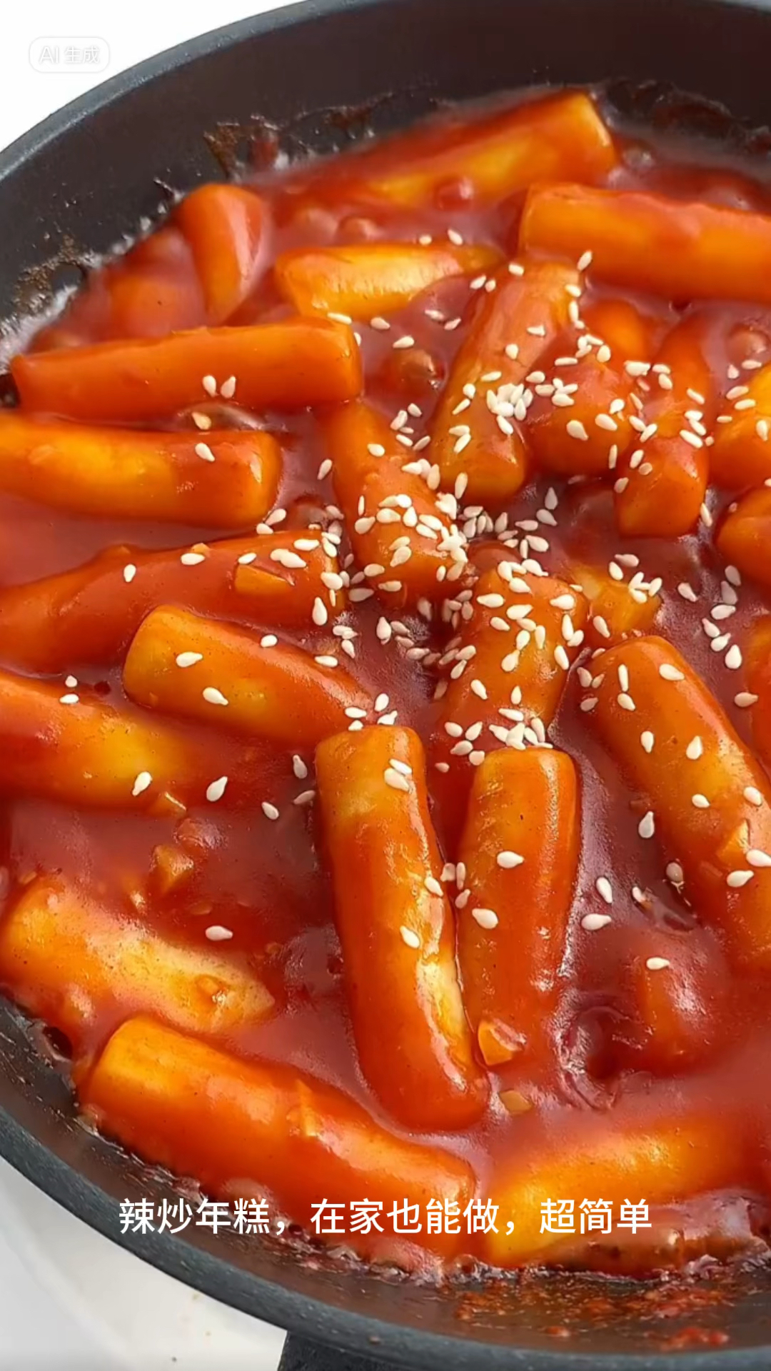 韩式辣炒年糕!真的巨巨巨好吃!在家也能做