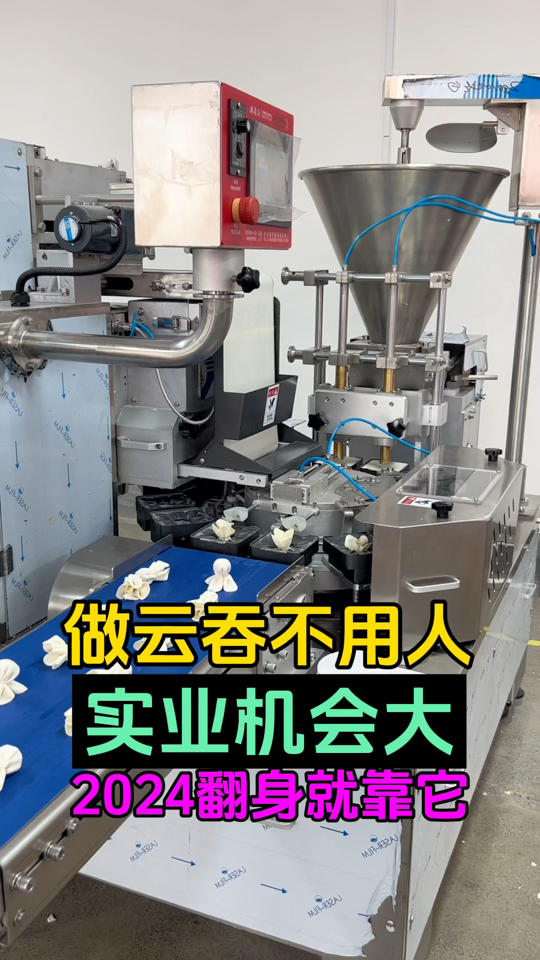 做云吞不用人!#云吞机 #馄饨机 #云吞设备 #馄饨设备