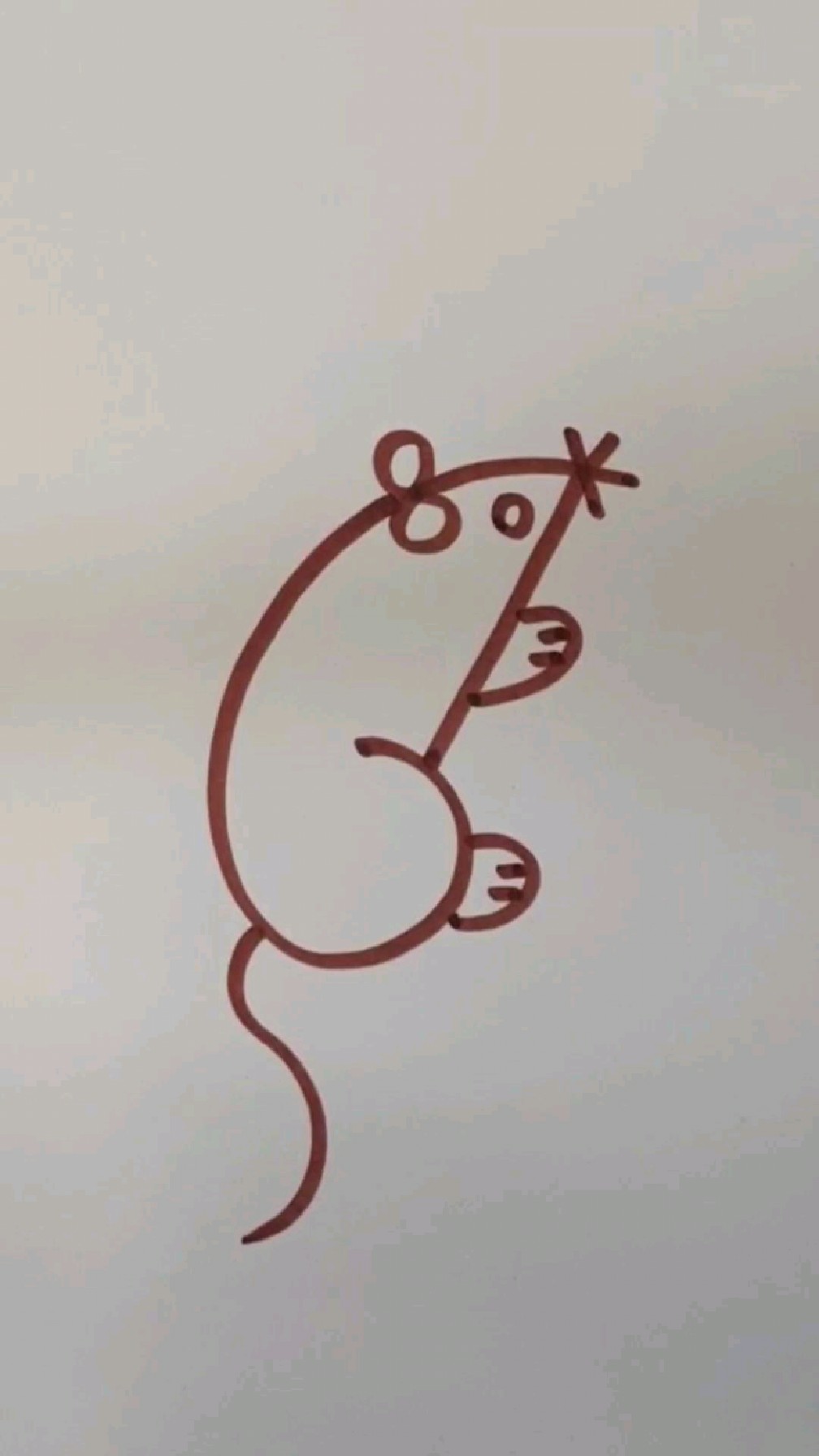 用数字678画小老鼠,一学就会!#儿童简笔画 #育儿简笔画 #简笔画