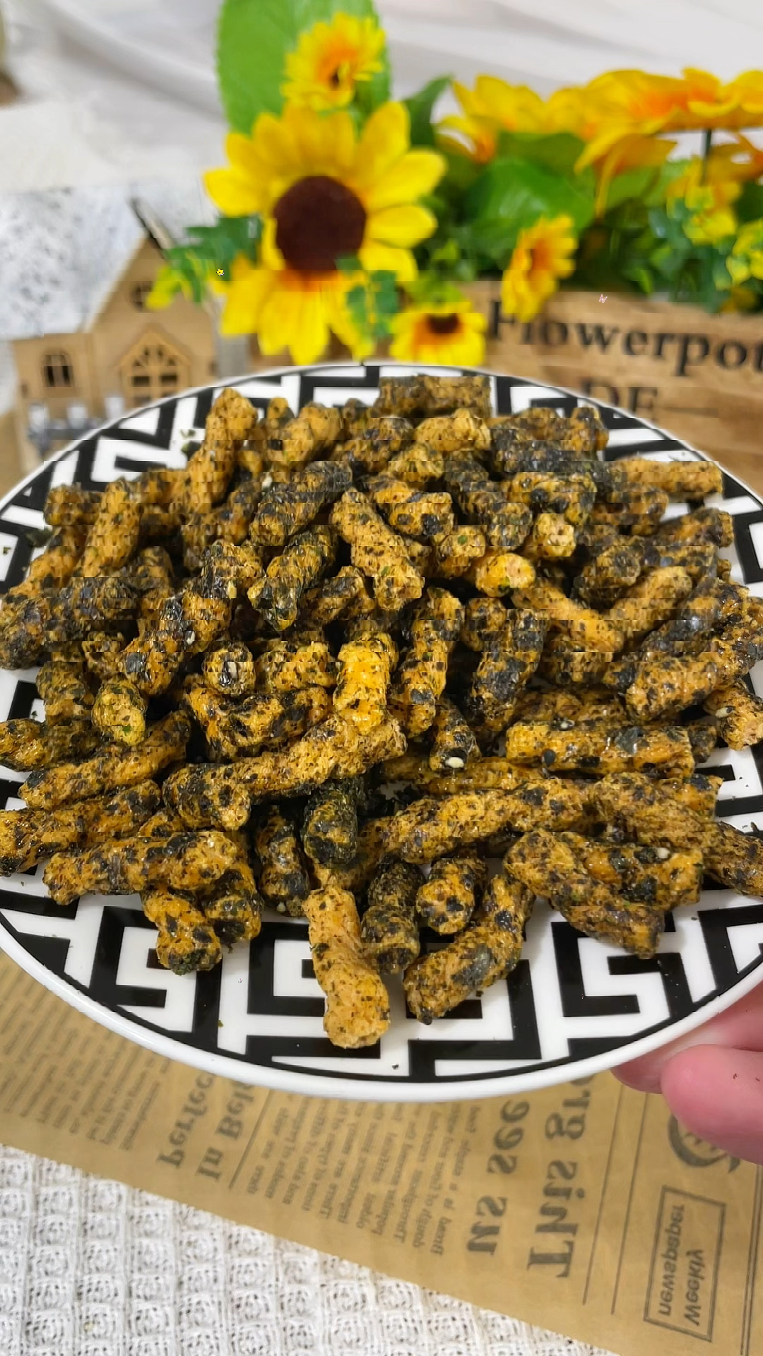 卡其乐海苔麻花开袋即食独立包装海苔零食海苔味即食麻花小吃零食