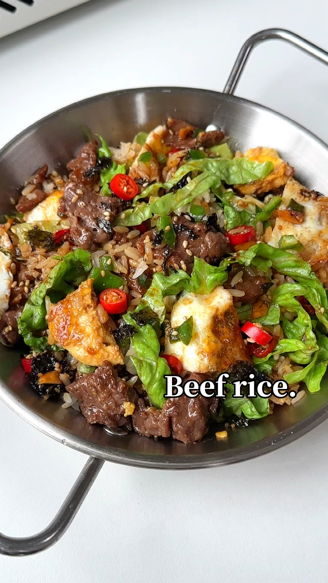 香迷糊了!这个生菜牛肉拌饭我能吃一辈子～