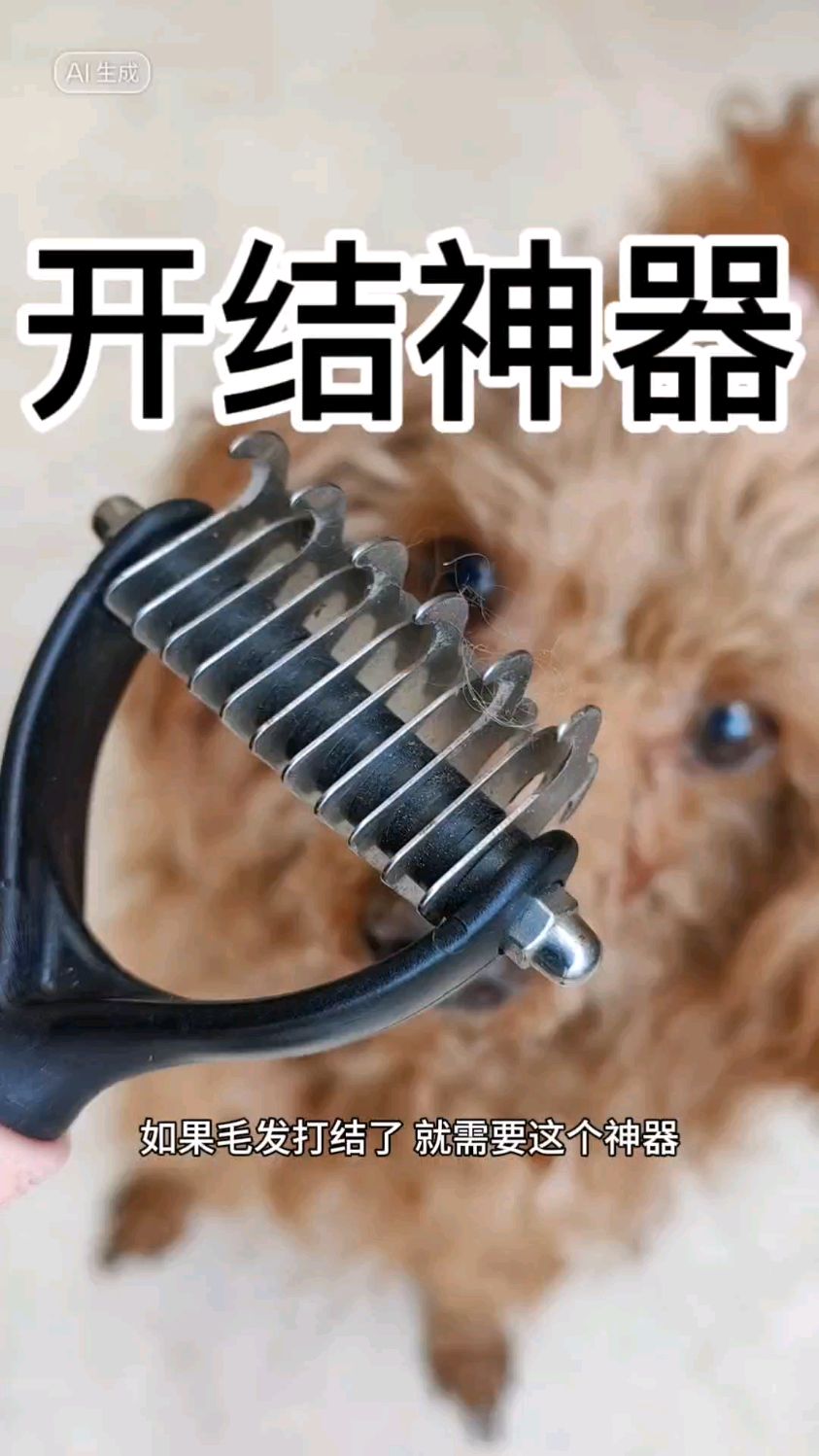 泰迪开结神器,狗狗毛发打结必备