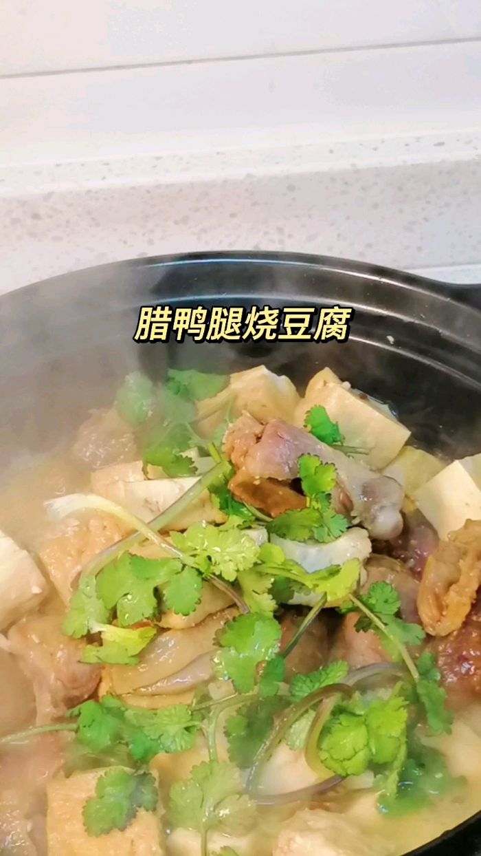 腊鸭腿烧老豆腐好吃又简单