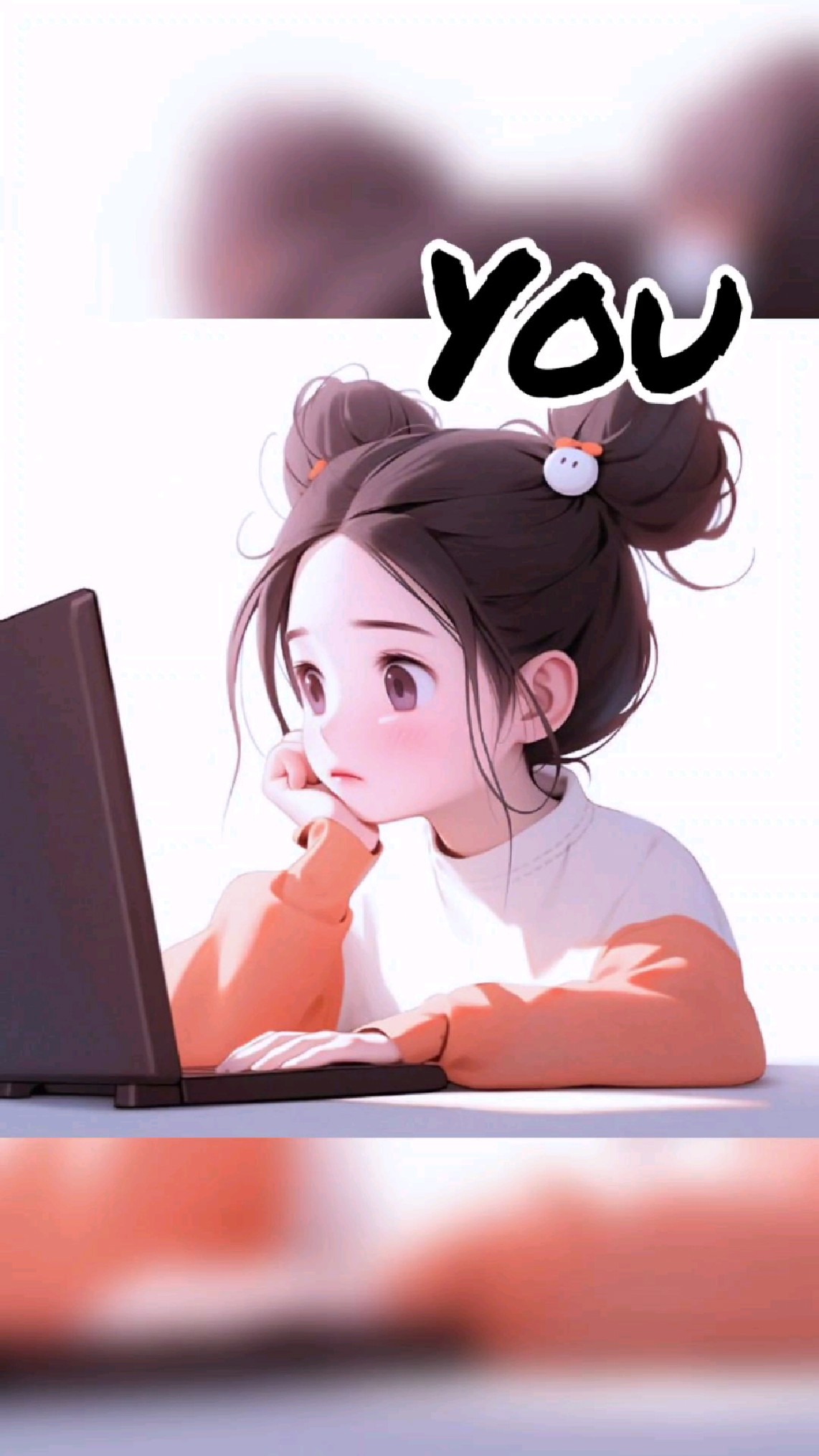 【动漫头像】认真工作的女生头像