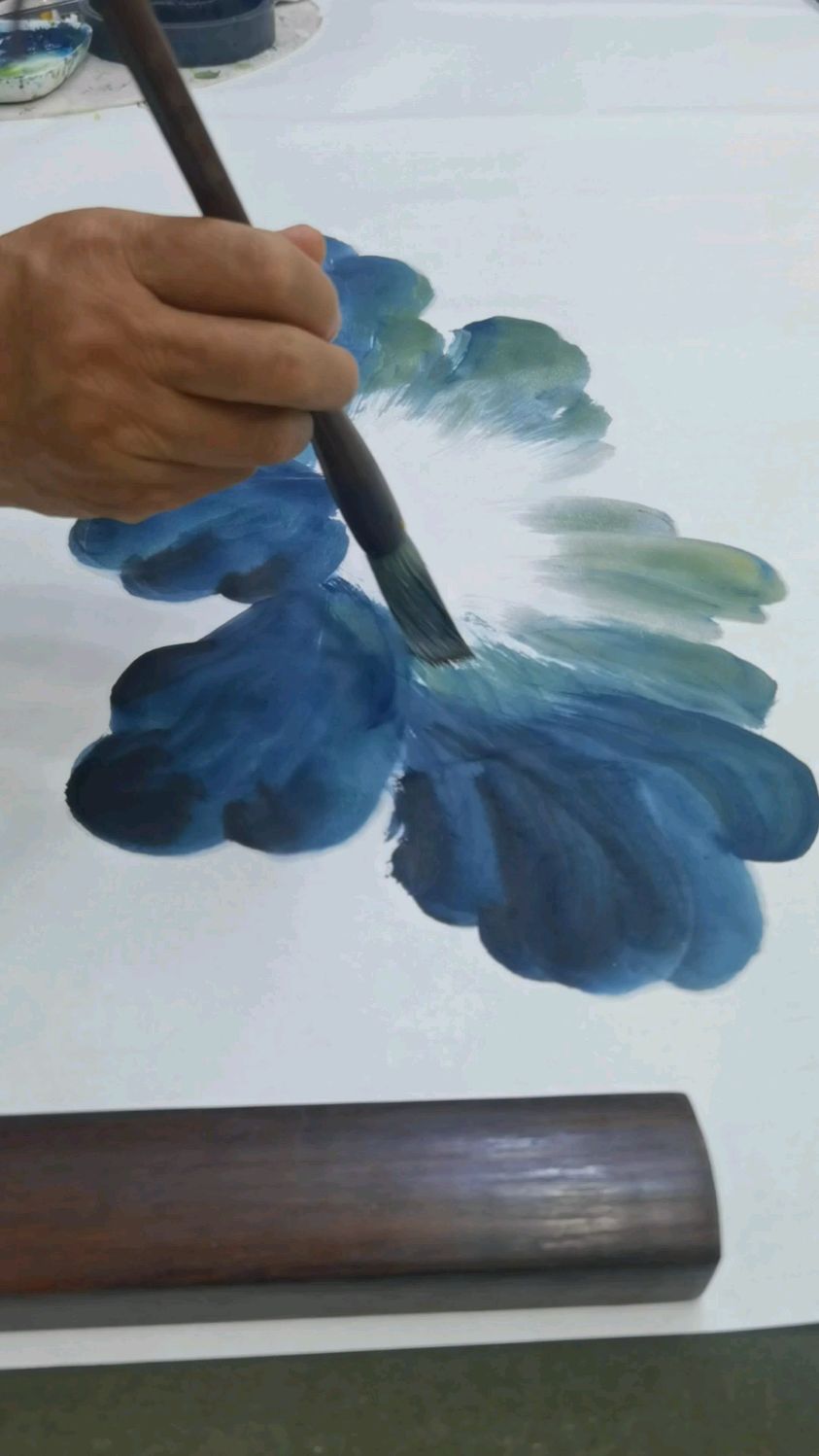 荷花九鱼,传统风水画,代表吉祥喜庆,好运连连,家和业兴!