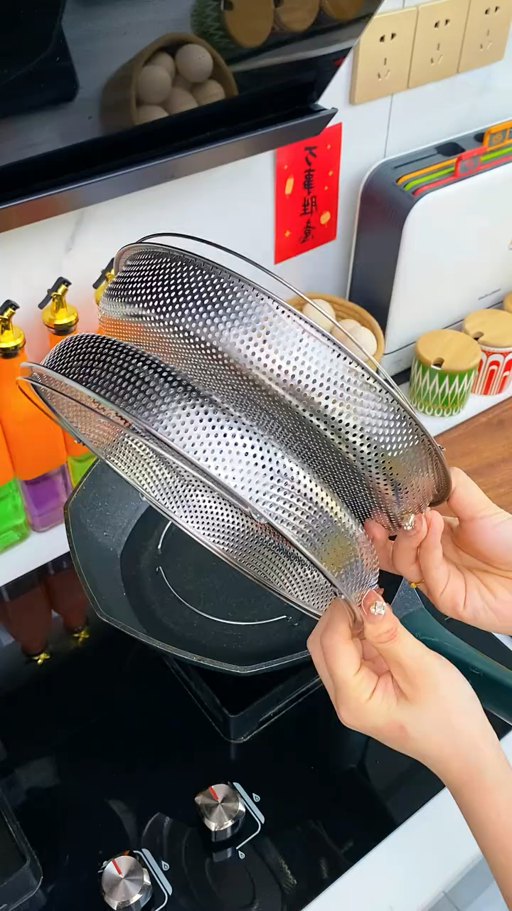 厨房不锈钢蒸笼,还自带手提防烫手,家里大锅小锅都能用