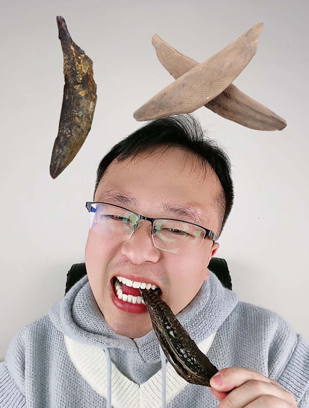 粉碎世界最硬食物:鲣鱼干
