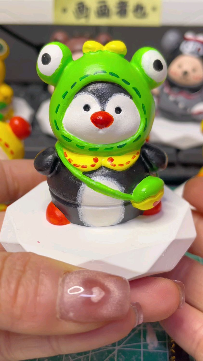 小企鹅石膏娃娃绘画教程来啦