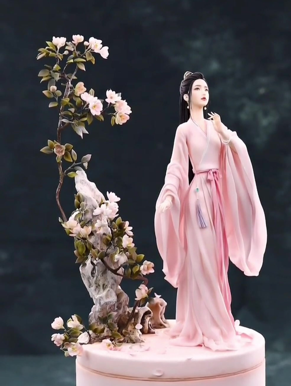 古风翻糖人偶蛋糕,没有鸡腿的鸡腿姑娘