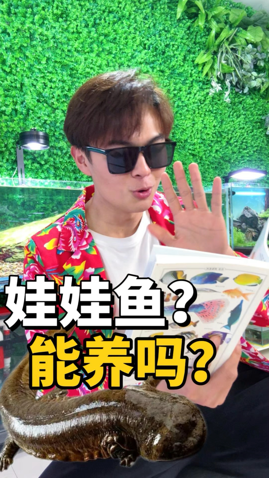 我养的娃娃鱼终于肯吃东西啦!