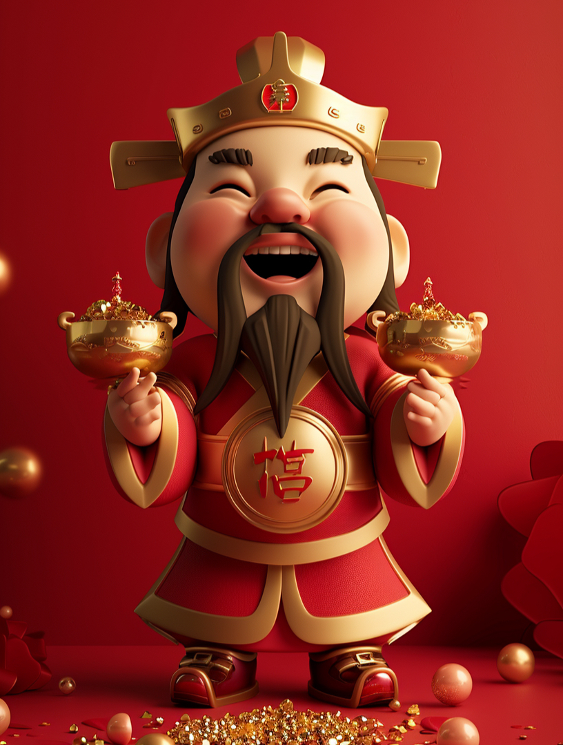 手机壁纸丨财神到啦!恭喜发财,收藏起来