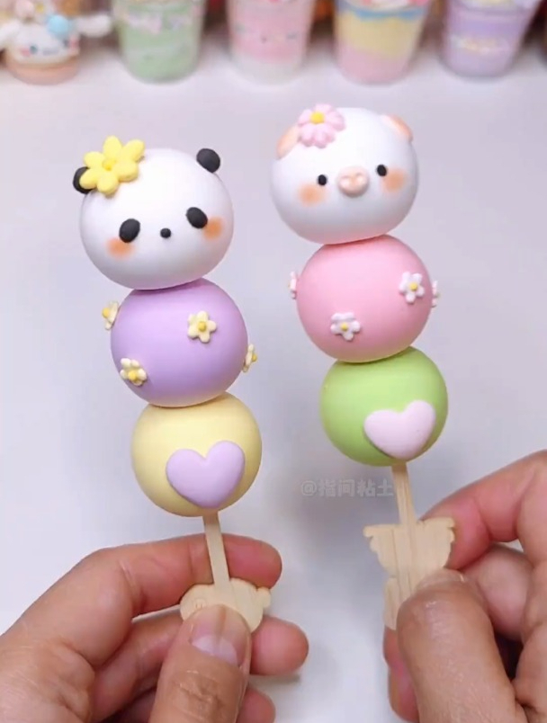 超轻粘土教程~糯叽叽动物糯米团子