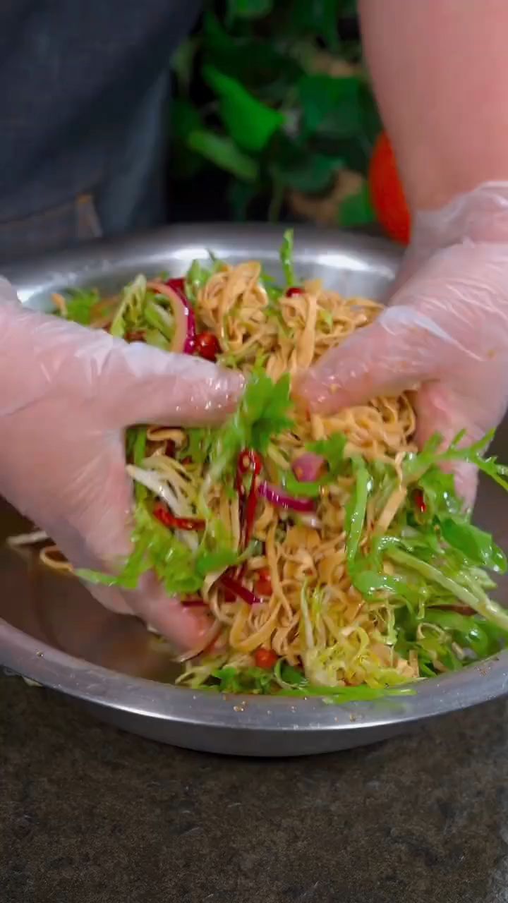 干豆腐拌苦菊这样做