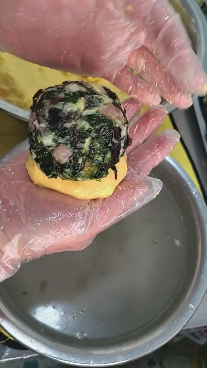 菜团子的包法分享