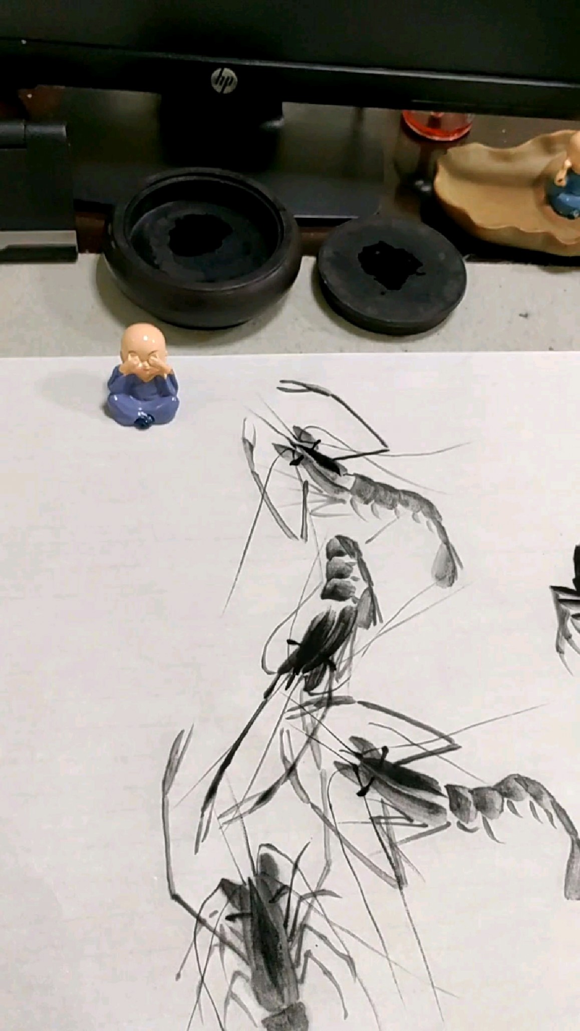 写意虾的画法《四七七》