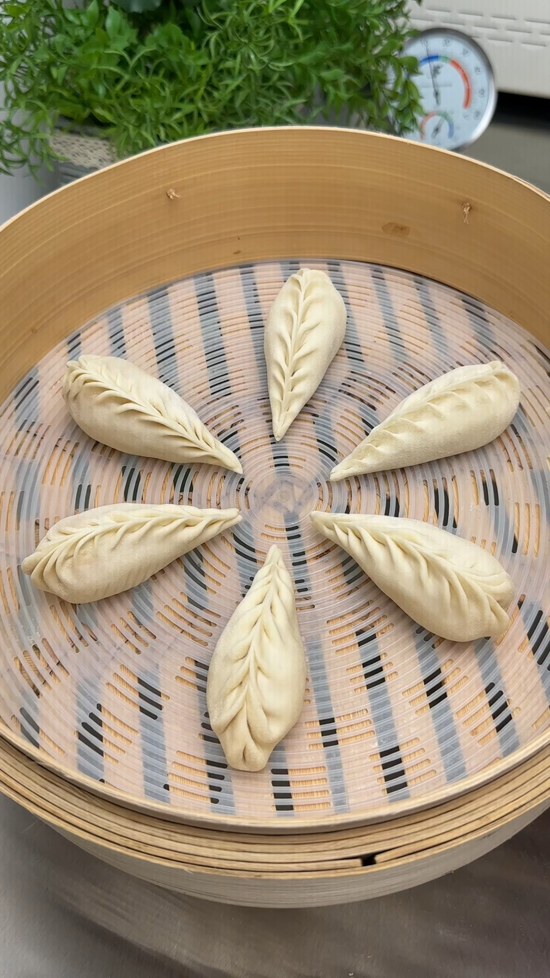 秋叶蒸饺手法来了