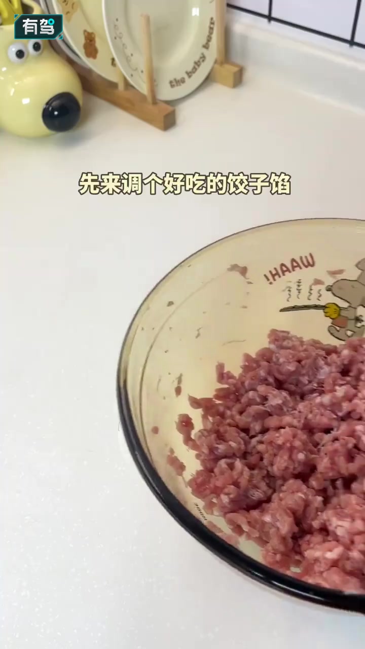 暖呼呼又开胃的韭菜木耳猪肉馅的酸汤水饺