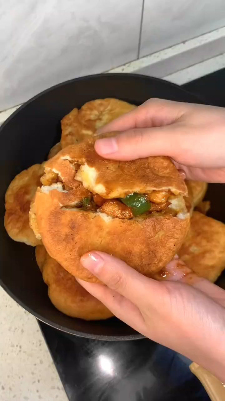 奥尔良鸡肉饼这样做