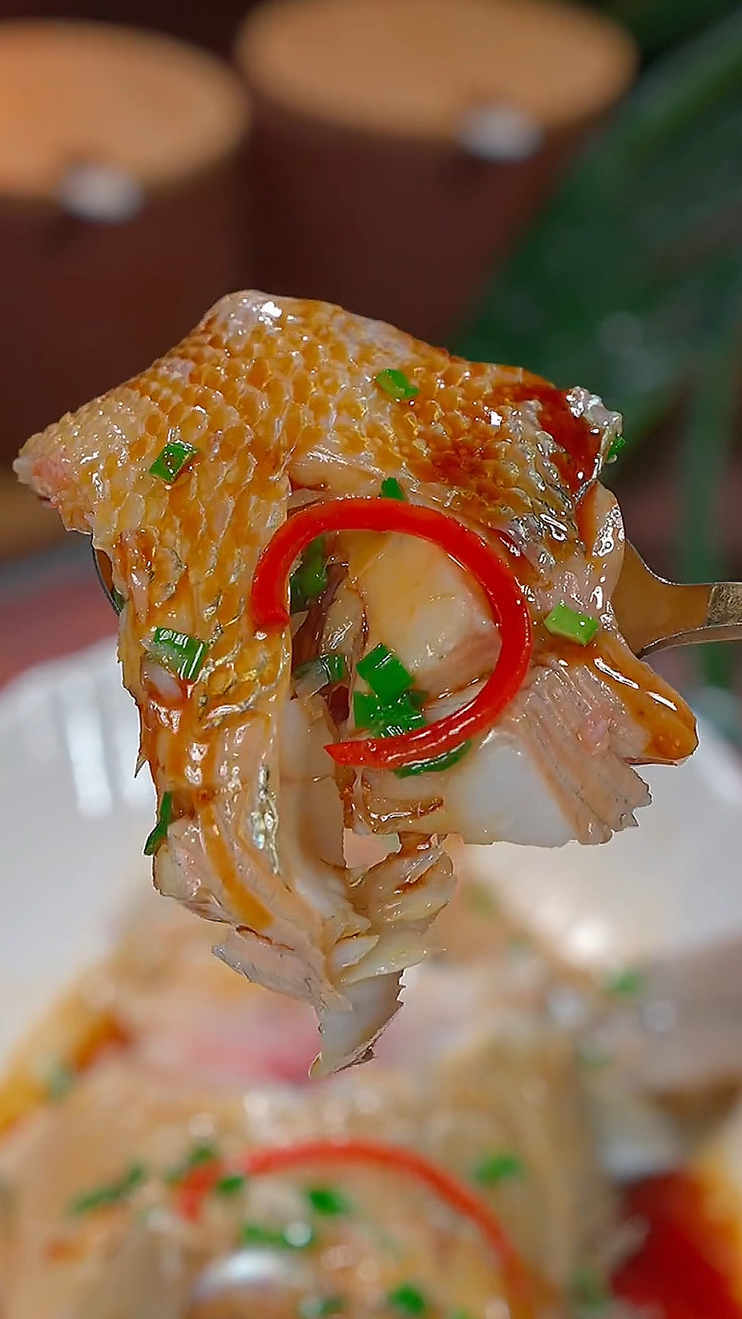 这样做的清蒸鲈鱼,肉质鲜嫩美味