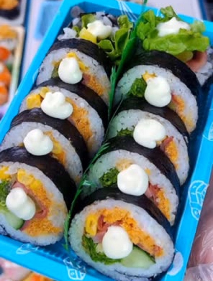 培根玉米寿司这样做,太好吃了