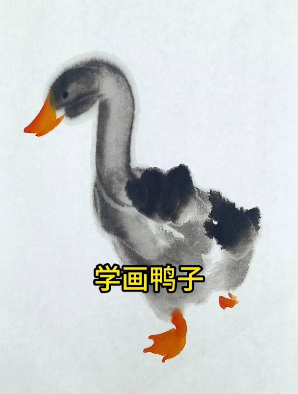 这样的小鸭子画起来很简单