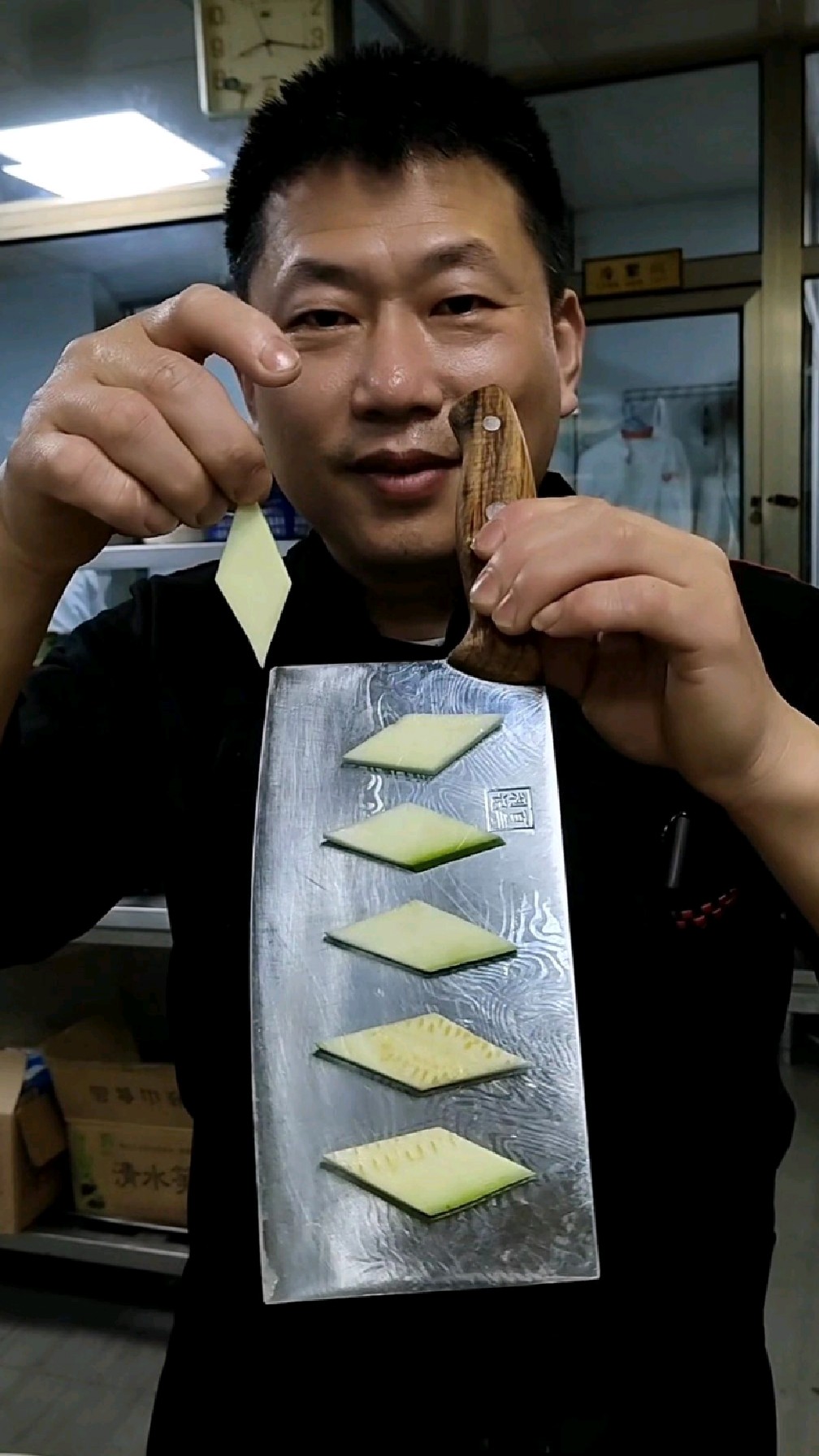 西葫芦快速切菱形片