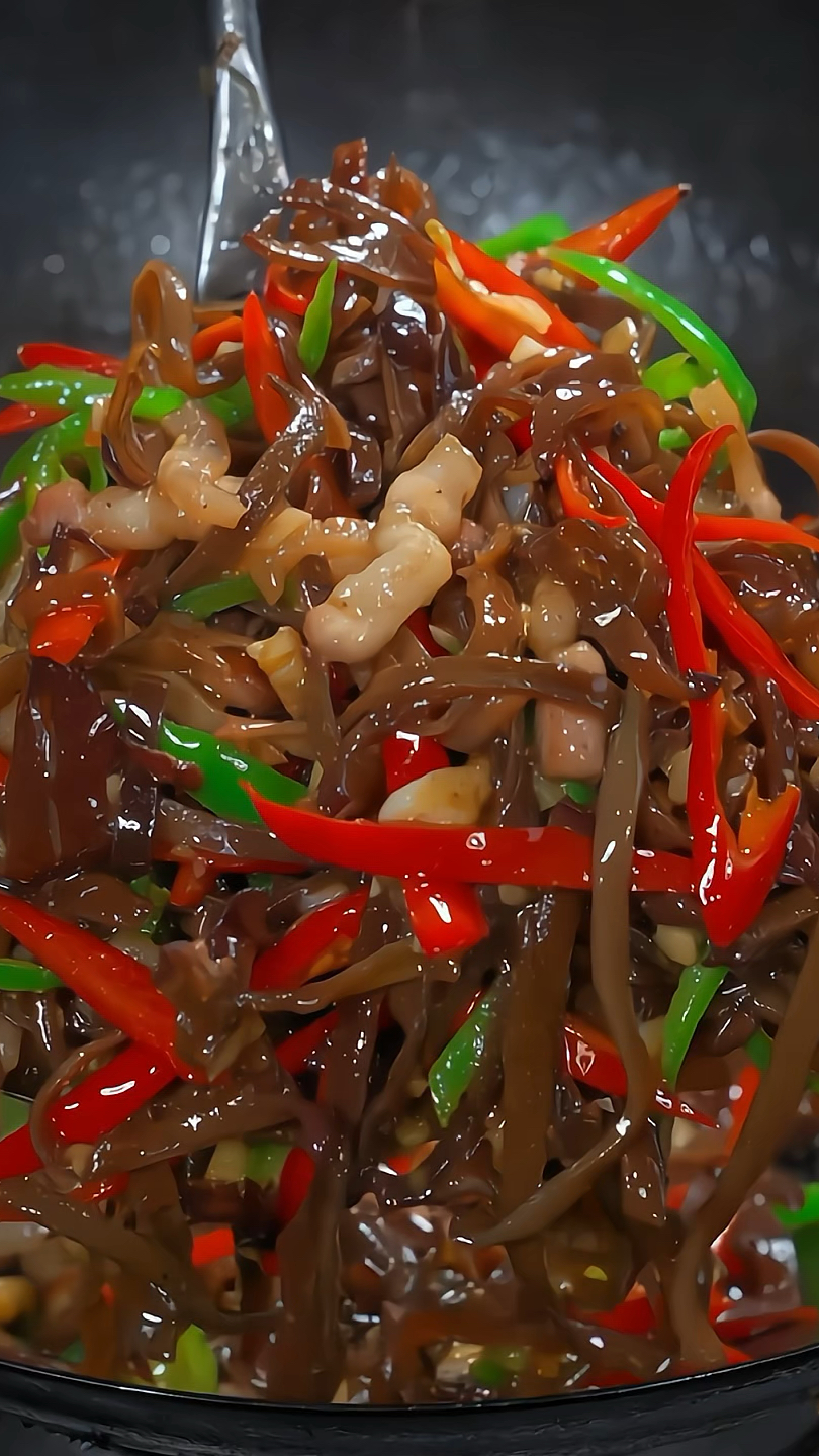 今日份如何做木耳丝炒肉|脆脆的特别爽口好吃,一定要家里人安排做起来#下饭菜