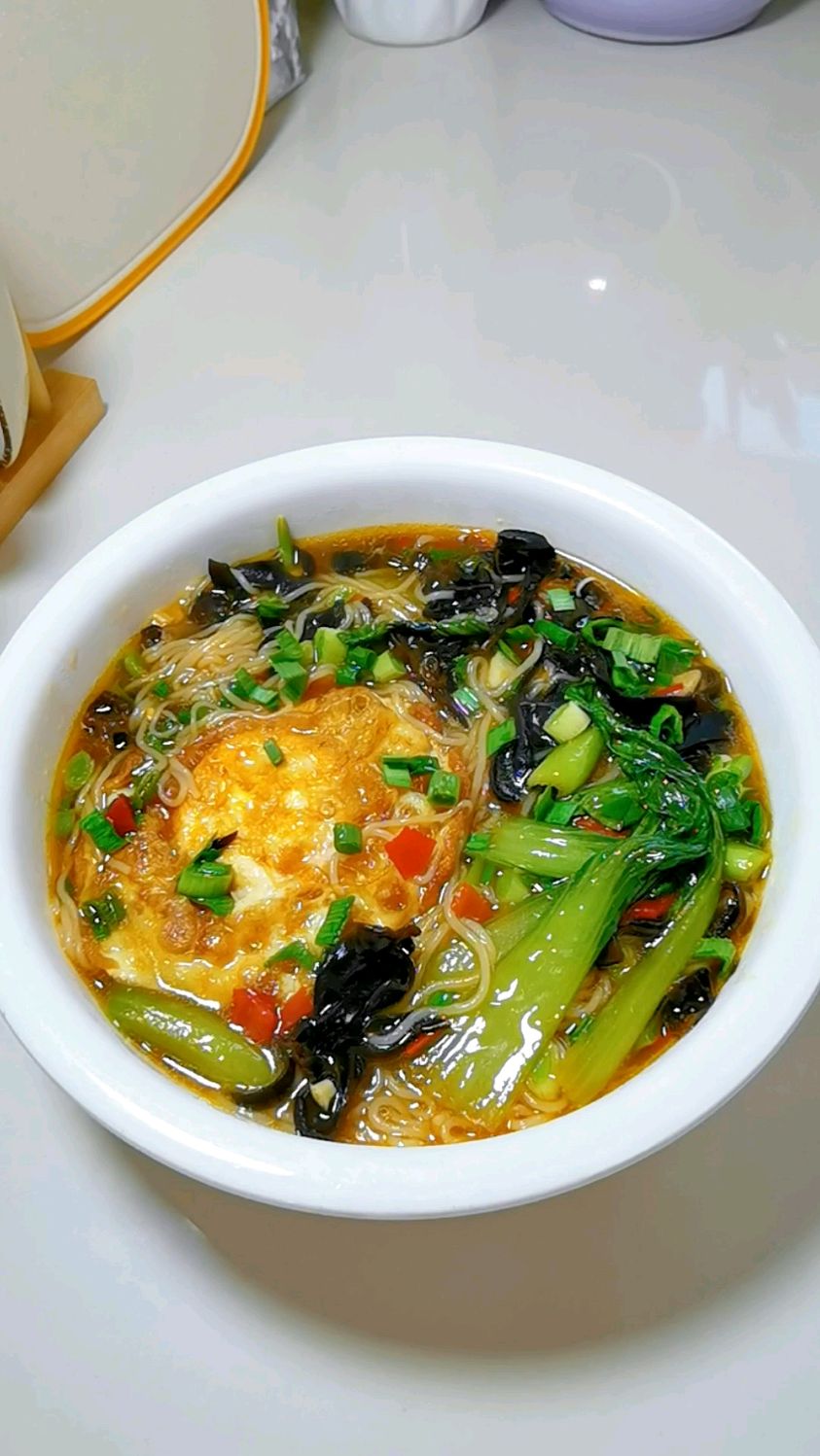 木耳荷包蛋米粉,嗦粉的快乐谁懂啊