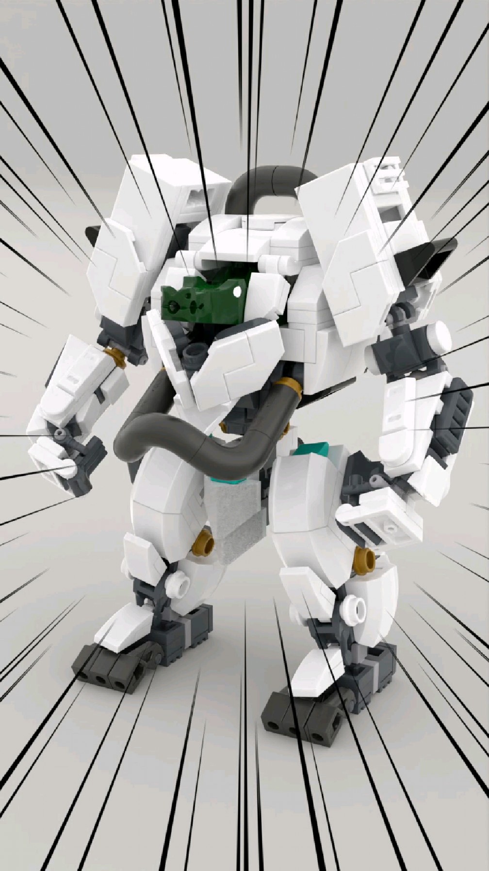 积木拼的鳄鱼机甲