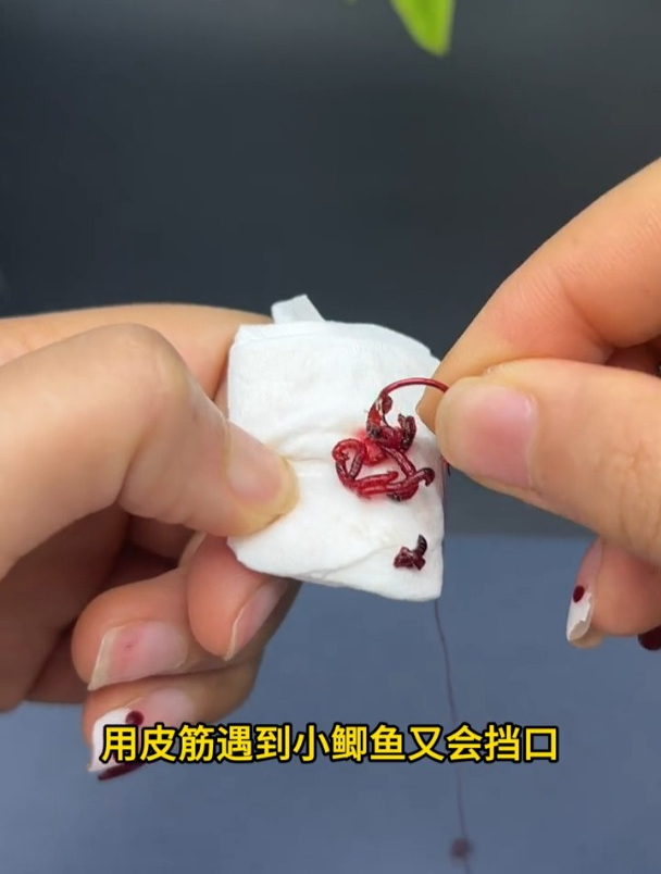 野钓还在这样挂红虫?难怪钓不到鱼,老钓友透露正确挂钩方法!