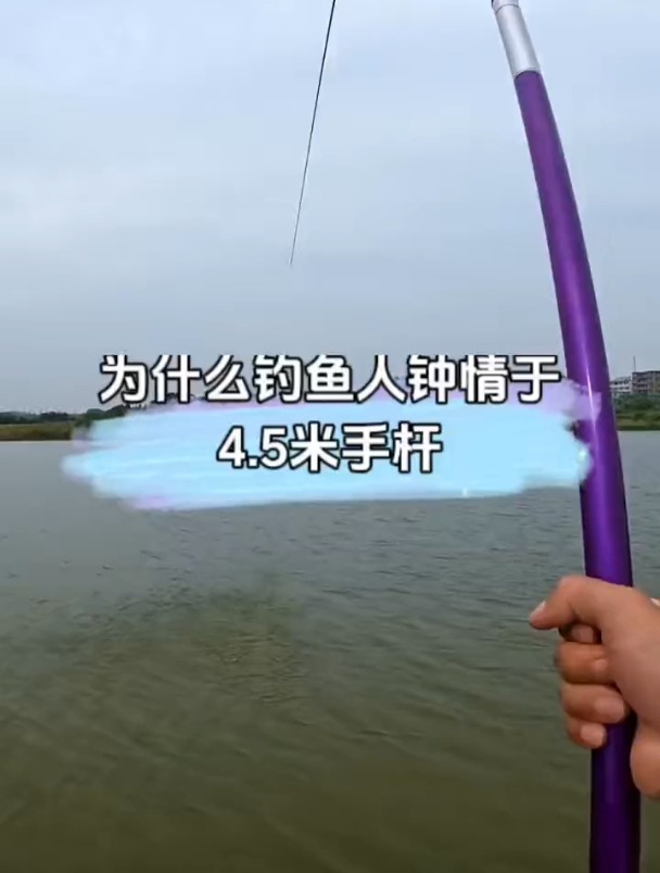 为什么钓鱼人都喜欢用4.5米手杆?看完明白了!