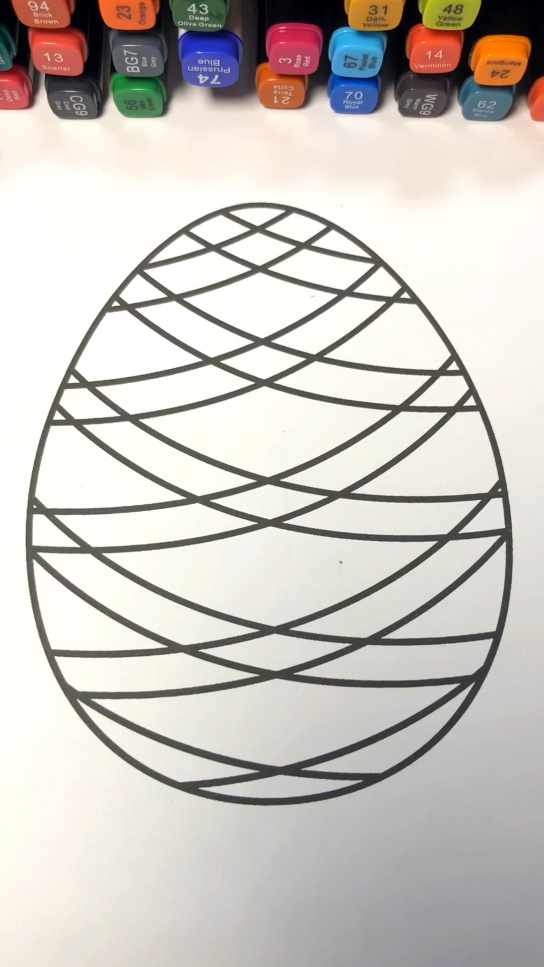 这个鸡蛋画了好久啊