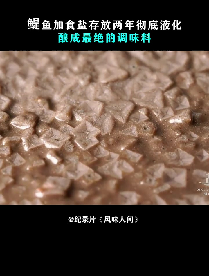 风味人间:鳀鱼加食盐存放两年彻底液化,酿成最绝的调味料