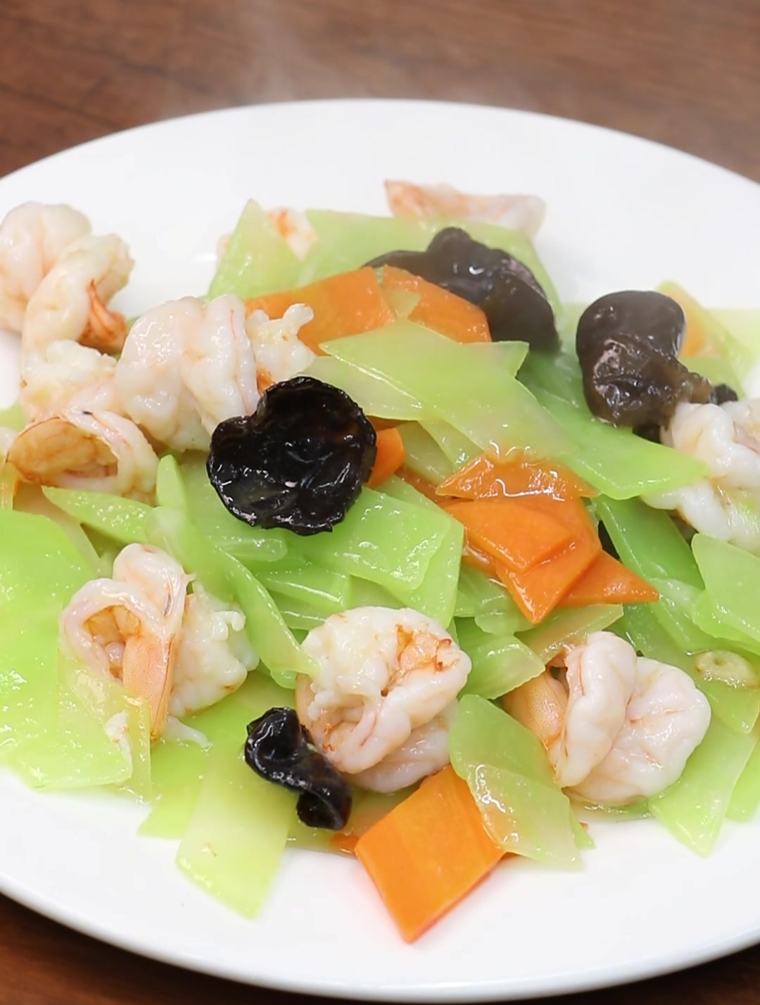 青笋炒虾仁真的很简单