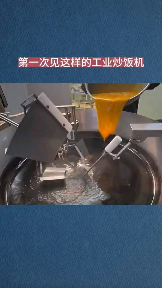 第一次见这样的工业炒饭机