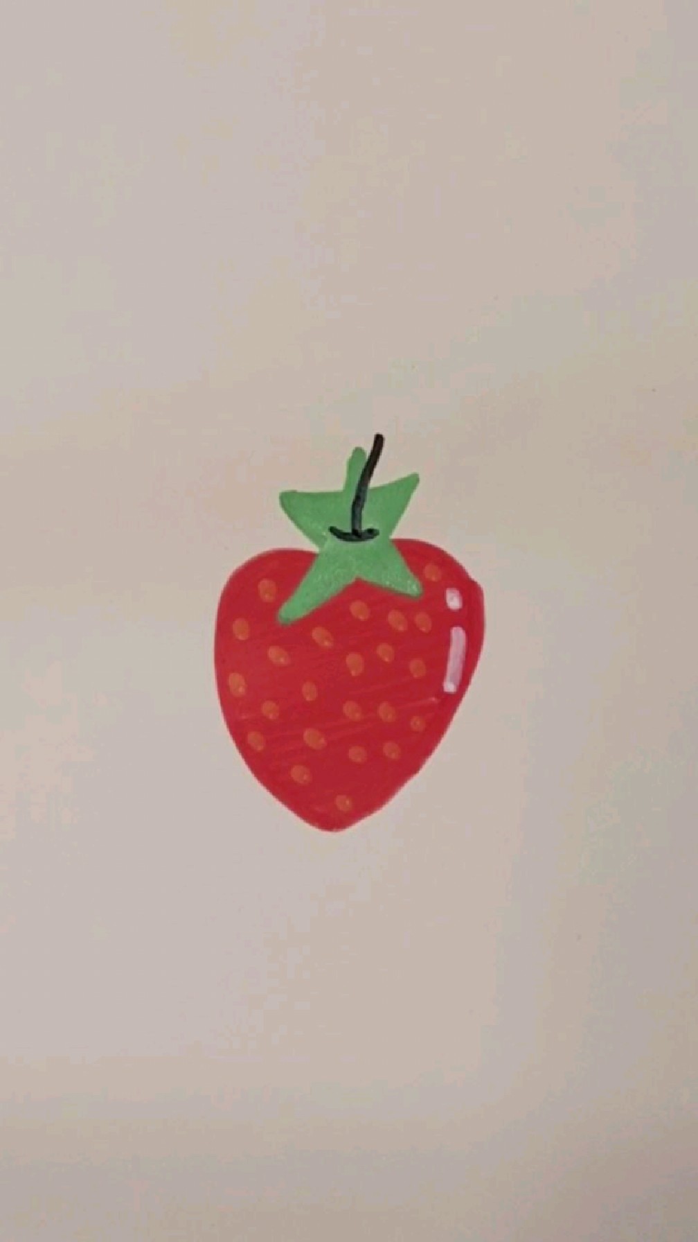 用爱心和五角星画草莓,一学就会!#儿童简笔画 #育儿简笔画