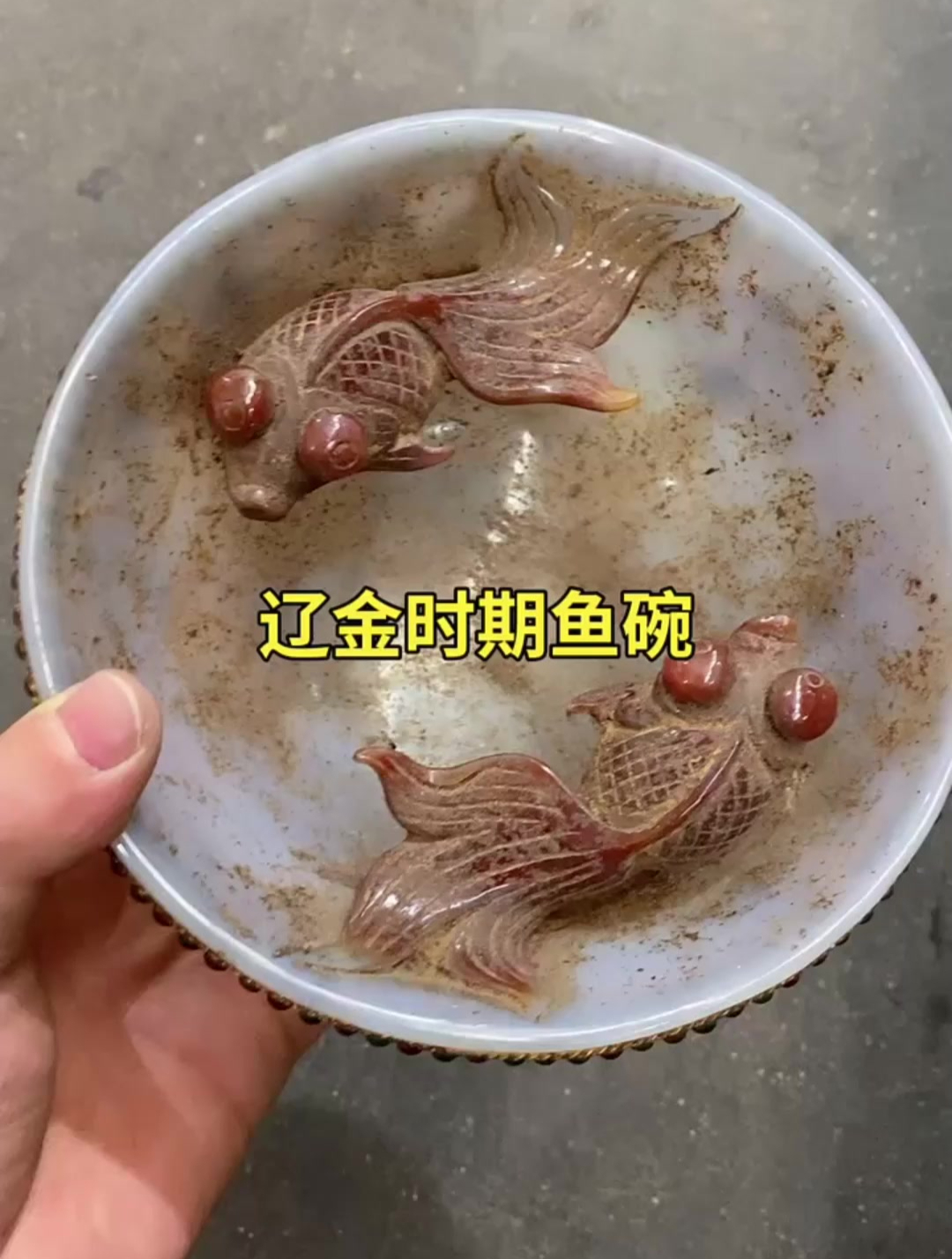 农村老家淘到一个碗,据说来历不凡,加满水鱼就会活过来