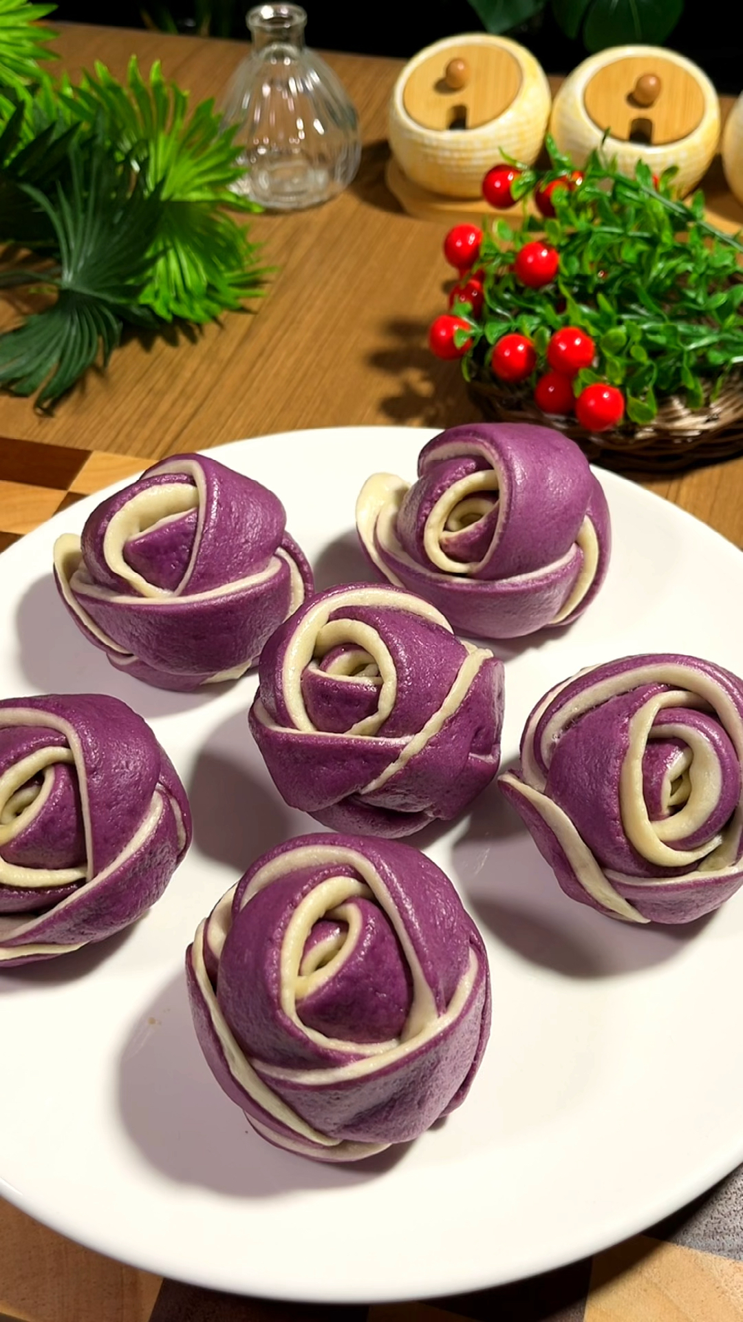 好看又好吃,玫瑰花馒头