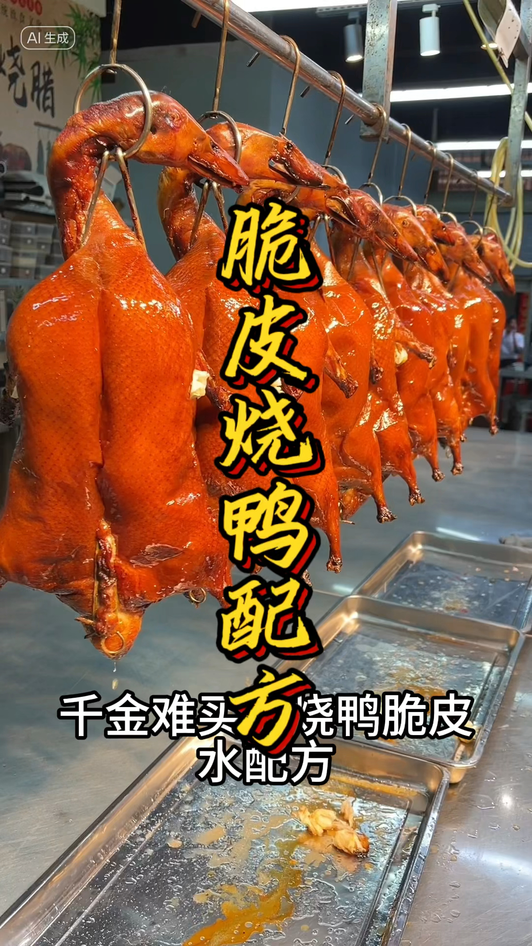 脆皮烧鸭的配方分享,品轩的烧鸭培训班,配方全教!